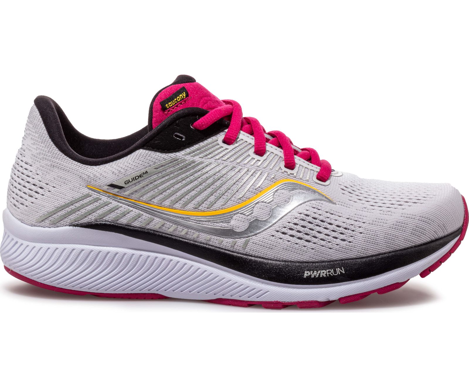 Saucony Guide 14 Wide Women's Running Shoes Silver / Black | AU 151XYUF